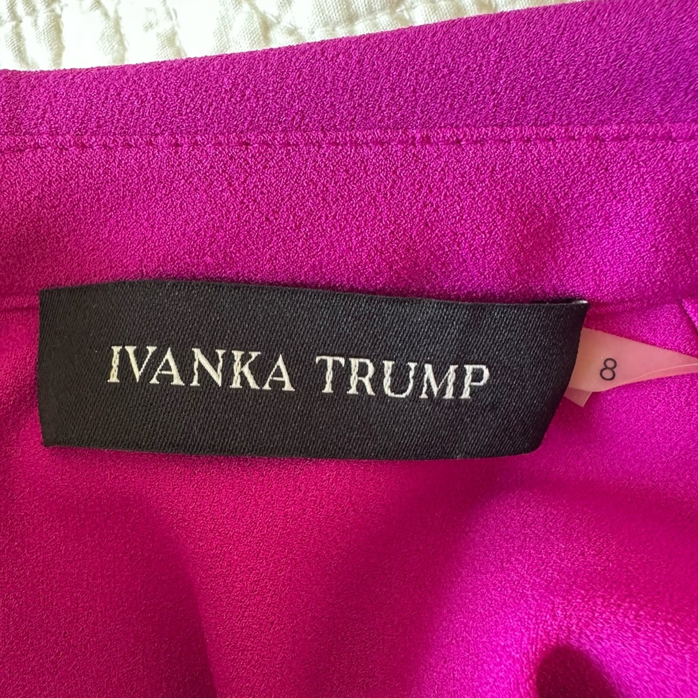 Ivanka Trump Fuchsia Midi Sleeveless Dress - size 8 - Picture 6 of 7